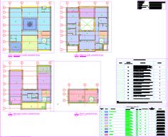 the floor plan for a house with different sections