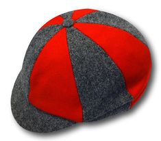 Red & grey wool flannel school cap. Made from 100% wool flannel fabric. 8 segments, standard peak & a button top. Fully cotton lined. Brand new and available in a range of sizes. British made and available exclusively through 'Albert Prendergast'. Dry clean only. A range of other school uniform items that match this cap is also available. Grey School Shorts, Woolen Socks, Wool Flannel, Button Top, Skull Cap Beanie, Flannel Fabric, School Fashion, Red And Grey, Skull Cap