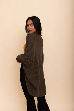 The Ultimate Wrap Up! Our Cardi Bat Wing Cardigan is a dream. Luxurious feel, flattering drapery, so cozy you'll want to wear this beauty with anything...and you can! Easy to pair and wear while dressing up or staying casual. Versatile staple in fabulous Grey & Deep Olive. Generous sizing-49" x 43" One Size Fits Most. Sorority Rush Dresses, Bachelorette Dress, Casual Bodysuit, Rush Dresses, Bridal Shower Dress, Bat Wing, Shower Dresses, Cozy Chic, Jumpsuit Shorts Rompers