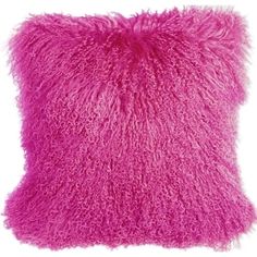 Pillow Decor Mongolian Sheepskin Hot Magenta Pink Throw Pillow 18x18 Inches Image 1 Sheepskin Pillow, Hot Pink Pillows, Pink Throw Pillow, Pink Throw, Pillow Dimensions, Pink Throw Pillows, Pillow Decor, Pink Pillows, Magenta Pink