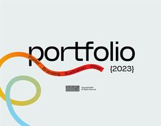 a poster with the words portfolio on it