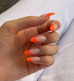 French Rosa, Nail Ideas Spring, Spring Nail Ideas, Summery Nails, Neon Nails, Spring Nail, Orange Nails, Fire Nails, Dream Nails