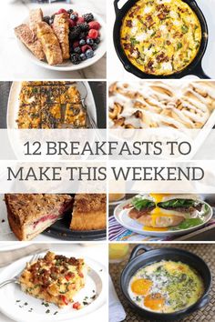 twelve breakfasts to make this weekend