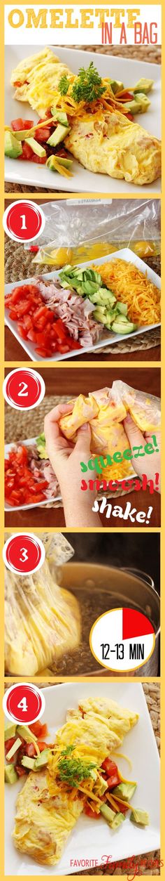 the steps to make an omelet