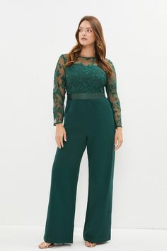 Style: Wide Leg JumpsuitDesign: PlainLength: RegularNeckline: CrewSleeve Length: Long Sleeve Pagan Wedding Dresses, Mother Of The Bride Looks, Prom Jumpsuit, Jumpsuits Plus Size, Bride Jumpsuit, Reception Outfit, Plus Jumpsuit, Long Sleeve Skater Dress, Stylish Jumpsuit