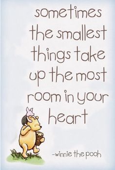 winnie the pooh quote on blue background