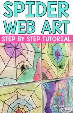 spider web art project for kids to make