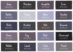 the different shades of gray paint