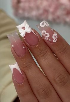 Cute Simple Nails, Nagel Tips, Unique Acrylic Nails, White Nail, Acrylic Nails Coffin Short