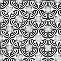 an abstract black and white pattern