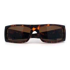 Lets go back to 90s OGs. Check out these classic 1990s narrow rectangle thick temple gangster style shades. Manly hardcore winged skull emblem embellished arm. Iconic 1990s cholo shades! Made perfect with premium 100% UV400 polycarbonate lenses and light weight composite plastic frame. (c694) Size: 58-18-123.  Color: Brown.  Gender: male.  Age Group: adult. Brown Rectangular Shield Sunglasses With Uva Protection, Retro Brown Sunglasses For Streetwear, Casual Brown Rectangular Shield Sunglasses, Retro Rectangular Polarized Shield Sunglasses, Classic Brown Rectangular Shield Sunglasses, Shade Sunglasses, Gangster Style, Winged Skull, Shades Sunglasses