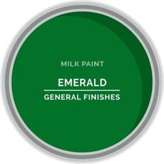 emerald green general finishes milk paint stock available in various sizes and colors for the entire product