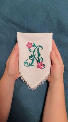 Embroidered Monogrammed Handkerchief, Personalized Custom Handkerchief, hanky, Single Letter Monogram, Vintage font, Something Blue Gift for Bride/Wedding Monogram/Bridal handkerchief/Personalized hanky/Wedding favors gifts Elegant White Handkerchiefs For Personalized Gift, Elegant Machine Embroidered Handkerchiefs For Gifts, White Floral Embroidery Handkerchiefs For Gift, White Floral Embroidered Handkerchiefs For Gifts, White Monogrammed Handkerchiefs As Gift, White Monogrammed Handkerchiefs For Gift, White Monogram Handkerchiefs As Gift, White Handkerchiefs With Custom Embroidery For Gift, Embroidered White Handkerchief Gift