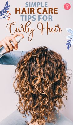 Anyone with curly hair will know how difficult maintaining it is. Carving out the right hair care routine for curly hair can be a tad bit tricky. #curlyhair #haircare Easy Care Hairstyles, Curly Hair Drawing, Curly Hair Problems, Thick Curly Hair, Curly Hair Updo, Simple Hair, Curly Hair Styles Easy, Natural Curls Hairstyles, Coconut Oil Hair