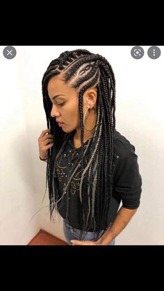 Latest Braids, Swag Hairstyles, Braiding Ideas, Hair Dues, Black Braided Hairstyles, Unique Braids, Cornrow Braids, Woman Hairstyles, Quiff Hairstyles