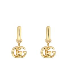 Brand Earrings, Gucci Earrings, Gucci Jewelry, Real Gold Jewelry, Mini Hoop Earrings, Stacked Jewelry, Yellow Gold Earring, Online Earrings