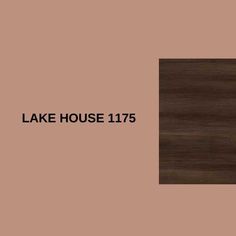 the lake house 1215 logo is shown in black and white on a brown background