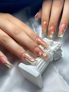 Trendy Nails Designs, Natural Nails Manicure, Polish Art, Nail Polish Art, Trendy Nail Design, Womens Nails, Birthday Nails, Nails Designs, Gold Nails