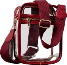 Clear crossbody stadium purse burgundy - Trendy Bags at Lush Fashion Lounge Boutique in Oklahoma City Red Bags With Clear Strap For Everyday Use, Trendy Red Bags With Clear Strap, Red Rectangular Bag With Clear Strap, Burgundy Shoulder Bag For On-the-go, Clear Game Day Purses, Affordable Bags, Burgundy Bag With Adjustable Strap For On-the-go, Embellished Crop Top, Burgundy Crossbody Shoulder Bag With Gold-tone Hardware