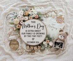 this mother's day is extra sweet our family is growing by two tiny feet