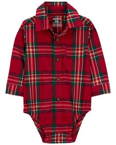 Complete with a long-sleeve plaid bodysuit, a handsome pair of jeans and a pair of suspenders, this ready-to-go look is perfect for any occasion. Baby Holiday Photos, Holiday Photos Outfits, Navy Baby, Carters Baby Boys, Carters Baby, Boys Set, Photo Outfit, Long Sleeve Plaid, Holiday Photos