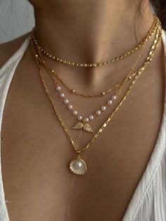 قلادات متدلية, Preppy Jewelry, Pretty Jewelry Necklaces, Luxe Jewelry, Jewelry Fashion Trends, Classy Jewelry, Jewelry Essentials