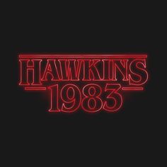 the logo for the band's album, hawkings 1932 - 53 is shown in red on a black background