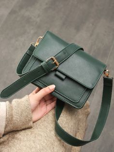 Bag For Love -Minimalist Flap Square Bag - Women Crossbody Product Description Color Dark Green Strap Type Adjustable Pattern Type Plain Style Fashionable Bag Size Small Quantity 1 piece Details Buckle Type Square Bag Composition 100% Polyurethane Material PU Leather Size Chart INCH CM Size Bag Width Bag Height Bag Length Strap Length one-size 3.5 6.3 7.7 49.2 Size Bag Width Bag Height Bag Length Strap Length one-size 9 16 19.5 125 Similar Products h2 { text-align: center; } .red-box { width: 10 Winter Footwear, Urban Explorer, Small Crossbody Purse, Chain Crossbody Bag, Satchel Bag, Cute Bags