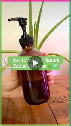 How to Make a Natural Facial Cleanser 🌱 Great for Acne Prone Skin / Oily-Combination Skin. 🌿Comment “Send” and we will send you the link to learn more Natural DIY Skincare Recipes! #diy... Diy Cleanser For Combination Skin, Diy Facial Cleanser For Acne, Diy Facial Cleanser, Diy Cleanser, Homemade Makeup Remover, Cleanser For Combination Skin, Natural Facial Cleanser, Health Essentials, Homemade Makeup