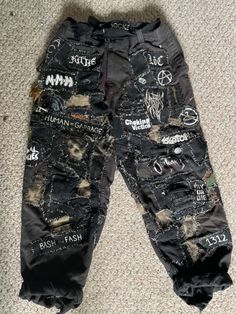 Patch Jeans Punk, Punk Patch Pants, Crust Punk Style, Punk Clothing, Patch Pants Punk