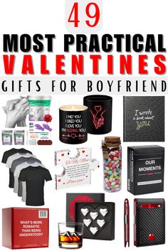 valentine's day gifts for boyfriends with the words 40 most practical valentine's gifts