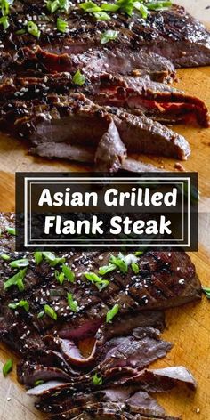 Asian Skirt Steak, Asian Flank Steak, Skirt Steak Recipe, Skirt Steak Marinade, Flap Steak, Flank Steak Recipe, Asian Grill