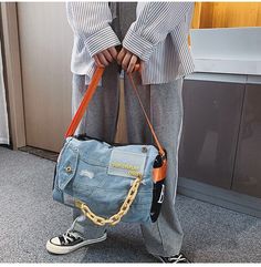 Big Purse, Denim Diy, Bags Luxury, Large Bags, Shoulder Bag Women, Denim Women, Travel Bag, Blue Jeans, Shoulder Bags