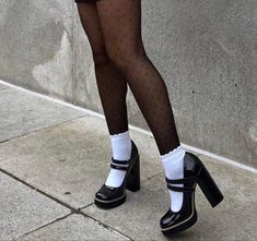 Heels And Socks, Sock Outfits, Mia 3, Socks And Heels