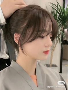 Hair Style Korea, Shot Hair Styles, Long Hair With Bangs, Haircuts For Long Hair, Short Hair Haircuts, Short Hair With Bangs