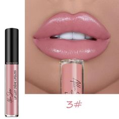 Description: It is high saturation color and compact size design that make this lip gloss can well decorate your charming lip and is easy to carry. With long-lasting makeup and creamy texture design, it will not easily to lose the color and is convenient for you to create beautiful lip makeup. The material of this lipstick is liquid. The net content of this lip gloss is 4ml and the shelf life is 3 years. The length of the product is 2cm, the width is 2cm and the height is 12.5cm. It is suitable Lipstick Ingredients, Moist Lips, Velvet Cream, Long Lasting Lip Gloss, Waterproof Lipstick, Creamy Lipstick, Women Lipstick, Batons Matte, Matte Lip Gloss