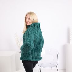 Bulky Sweater, Chunky Knit Sweaters, Bulky Sweaters, Mens Sweaters, Sweater Chunky, Chunky Knit Sweater, Knit Sweaters, Super Chunky, Chunky Knits Sweater