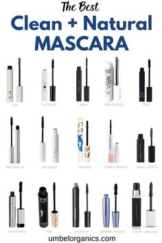 Want a clean mascara that gives you long, full lashes without the dreaded raccoon eyes? I tested 15 natural mascara brands and found 2 that I love. Make the switch now! umbelorganics.com #naturalbeauty #greenbeauty #cleanbeauty #cleanmascara #naturalmascara #organicmascara #cleanmakeup Clean Makeup Brands, Non Toxic Makeup Brands, Raccoon Eyes, Clean Mascara, Organic Mascara, Long Lashes Mascara, Nontoxic Beauty, Mascara Brands, Toxic Products