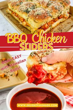 Need a quick and easy bbq chicken sliders recipe for your next party? These barbecue chicken sliders on Hawaiian rolls taste amazing, are easy to make and will feed a crowd. Ideal for when you have friends over to watch the big game.