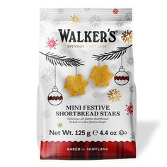 walkers mini festive shortbread stars