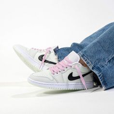 WMNS Air Jordan 1 Low SE "Barely Green" Jordan Design, Jordan Low, Nike Air Jordan 1 Low, Air Jordan Sneakers, High Sneakers, High Shoes, Retro Shoes, Air Jordan 1 High, Air Jordan 1 Low