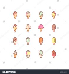 ice cream icon set on white background stock photo edit now for more images and information, click here