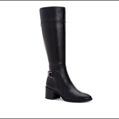 Product Details Style & Co's Vannie Riding Boots Are A Stylish Pick For Both Dressy And Casual Looks Lofting A Sleek Profile On A Modern Block Heel. 2" Block Heel Shaft Height: 14-1/4"; Circumference: 14-1/2"; Measured On A Size 6 Round-Toe Riding Boots With Full Inner Ankle Zipper Closure Stretch Panel At Back Note: Shaft Height And Circumference Vary By Size Manmade Upper; Rubber Sole Imported 2 Block, Women's Style, Riding Boots, Rain Boots, Block Heels, Casual Looks, Rubber Sole, Fashion Shoes, Sleek