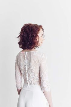 (1) Peony RIce Style: CELESTE Illusion Lace Top – Peony Rice Silk Crepe, All The Way, Lace Top, The Way