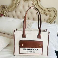 Nice Medium Size Rote With Two Small And One Larger Pockets Inside And One Covered (Flap) Pocket In The Front. Womens Tote Bags, Flap Pocket, Cream Color, Inside Pocket, Medium Size, Cream, Color