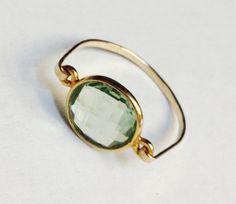 Green Amethyst Ring   Green Amethyst Gemstone by SpiralsandSpice, $39.00 Peridot Color, Green Amethyst Ring, August Birthstone, Ancient Jewelry, Peridot Gemstone, August Birth Stone, Green Amethyst, Moonstone Ring, Amethyst Gemstone