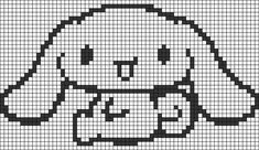 a cross stitch pattern with a dog's head in the middle