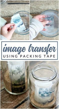 an image transfer using packing tape