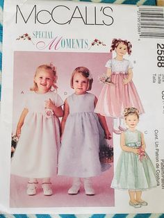 UNCUT: McCall's 2588 Pattern, Special Moments Pattern. Child's Special Occasion. Cute Princess Dress Pattern!  Toddler SIZE: 1-2-3 ©️ 2000 Very slight wear and tear on the envelopes. Pattern and sewing instructions are in excellent condition. If you have any questions or concerns, please send me a message.  Check out my Etsy shop for other patterns & unique sewn items!  Happy Sewing! 🪡🧵 Dress Pattern Formal, Pattern Formal Dress, Formal Dress Pattern, Princess Dress Pattern, Bridal Sewing Patterns, Princess Dress Patterns, Princess Pattern, Formal Dress Patterns, Toddler Dress Patterns