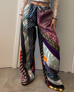 Upcycle Ties, Funky Pants, Tie Design